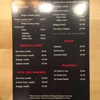 Fat Ninja Bite - Take out menu - Japanese Near Me - Toronto, Ontario Fat Ninja Bite - Take out menu - Japanese Near Me - Toronto, Ontario