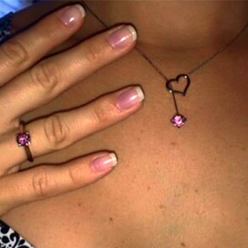 Matthew's Jewelers - Custom Ring & Necklace, designed and made from dog collar Swarovski stone - Jewelry Near Me - Plantation, Florida Matthew's Jewelers - Custom Ring & Necklace, designed and made from dog collar Swarovski stone - Jewelry Near Me - Plantation, Florida