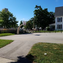 Large basketball court