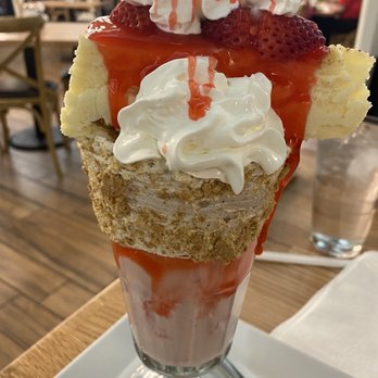 EC Diner - Strawberry cheesecake milkshake - American Near Me - Ellicott City, Maryland EC Diner - Strawberry cheesecake milkshake - American Near Me - Ellicott City, Maryland