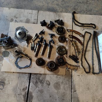 Nestor Auto Repair - Timing chain and water pump removed from a 6v Ford explorer - Auto Repair Near Me - Sterling, Virginia Nestor Auto Repair - Timing chain and water pump removed from a 6v Ford explorer - Auto Repair Near Me - Sterling, Virginia