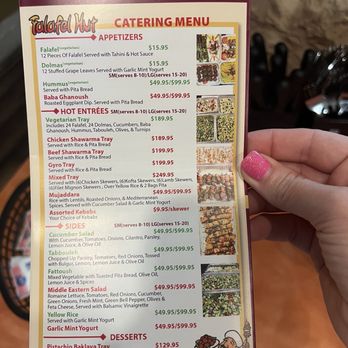 Falafel Hut San Rafael - Catering menu - Middle Eastern Near Me - San Rafael, California