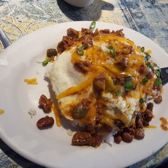Moke's Bread & Breakfast - Chili moko, do not order this! Very bland chili that they give you very little of. - Breakfast & Brunch Near Me - Kailua, Hawaii