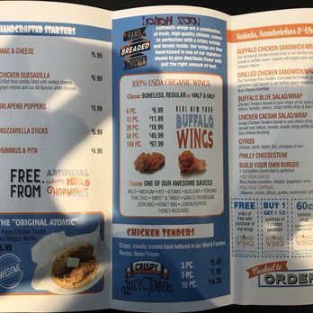 Atomic Wings - Menu - Halal Near Me - Jamaica, New York