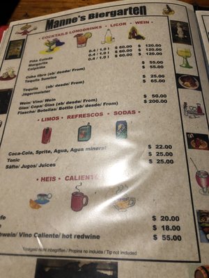 Menu photo 6 Manne's Biergarten Playa del Carmen, ROO