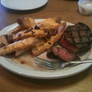 Texas Roadhouse - 6 oz sirloin with loaded fries - American Near Me - Bowie, Maryland