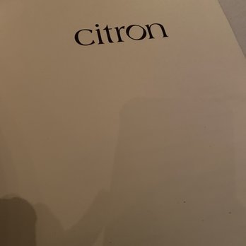 Citron - Menu - New American Near Me - Baltimore, Maryland