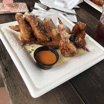 Dockside Bar and Grill - 1 lb. and 1/2 lb. Wings butter and garlic with side of mild - New American Near Me - Morgantown, West Virginia Dockside Bar and Grill - 1 lb. and 1/2 lb. Wings butter and garlic with side of mild - New American Near Me - Morgantown, West Virginia