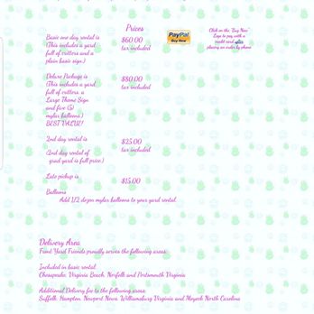 Front Yard Friends Lawn Greetings & Storks - Party & Event Planning Near Me - Chesapeake, Virginia Front Yard Friends Lawn Greetings & Storks - Party & Event Planning Near Me - Chesapeake, Virginia