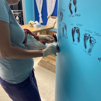 Palm Beach Maternity Center - Many setting my daughters foot prints on the wall.. - Lactation Services Near Me - West Palm Beach, Florida Palm Beach Maternity Center - Many setting my daughters foot prints on the wall.. - Lactation Services Near Me - West Palm Beach, Florida