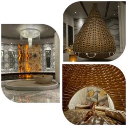 Women's side of spa and relaxation room