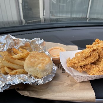 Sunny's Chicken - 3 piece attendees, fries, biscuit and Sunny's special sauce - Desserts Near Me - Greenwood, Indiana Sunny's Chicken - 3 piece attendees, fries, biscuit and Sunny's special sauce - Desserts Near Me - Greenwood, Indiana