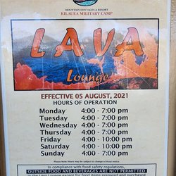 Lava Lounge - Open 4-7 pm Fri-Sat 4-10pm