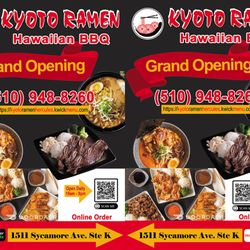 Kyoto Ramen And Hawaiian BBQ - Scan QR easy