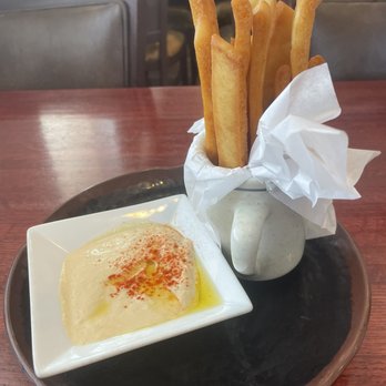 Pom & Olive - Pita Fries & Hummus FREE w/ Yelp check-in deal - Mediterranean Near Me - Costa Mesa, California