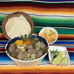 La Villa Meat Market & Mexican Restaurant - Mexican style beef soup Caldo de res