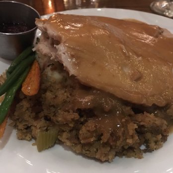 Hearth and Tap - ROAST ORGANIC VERMONT TURKEY BREAST, cornbread stuffing, haricots vert, champ potatoes - Gastropubs Near Me - Montvale, New Jersey Hearth and Tap - ROAST ORGANIC VERMONT TURKEY BREAST, cornbread stuffing, haricots vert, champ potatoes - Gastropubs Near Me - Montvale, New Jersey