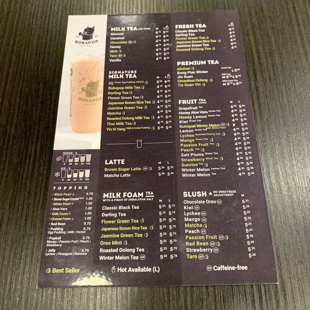 BoBaPOP Tea Bar - Coffee & Tea Near Me - San Gabriel, California