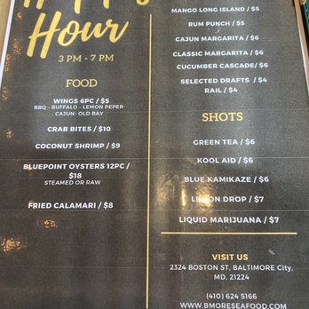 Baltimore Seafood - Happy Hour Menu - Seafood Near Me - Baltimore, Maryland Baltimore Seafood - Happy Hour Menu - Seafood Near Me - Baltimore, Maryland