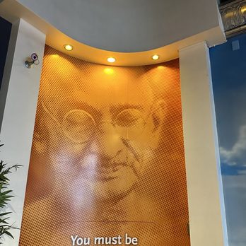 Guru's Cafe - Random oversized Gandhi portrait - Coffee & Tea Near Me - Provo, Utah