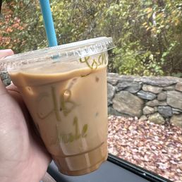 Caramel banana iced late. Caramel banana iced late.