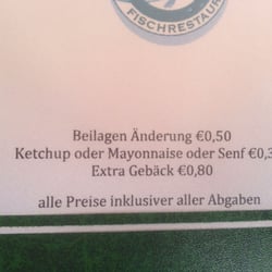 Seegasthaus Fischer-Wirt - Service - was ist das?