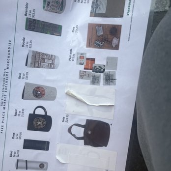 Starbucks - Menu they hand you outside - Coffee & Tea Near Me - Seattle, Washington