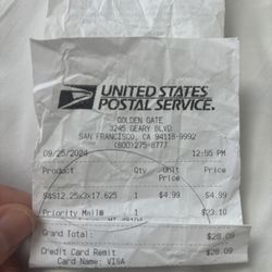 USPS - Dropped on the 25th for priority 2-day mail. The package hasn't left the facility 6 days later