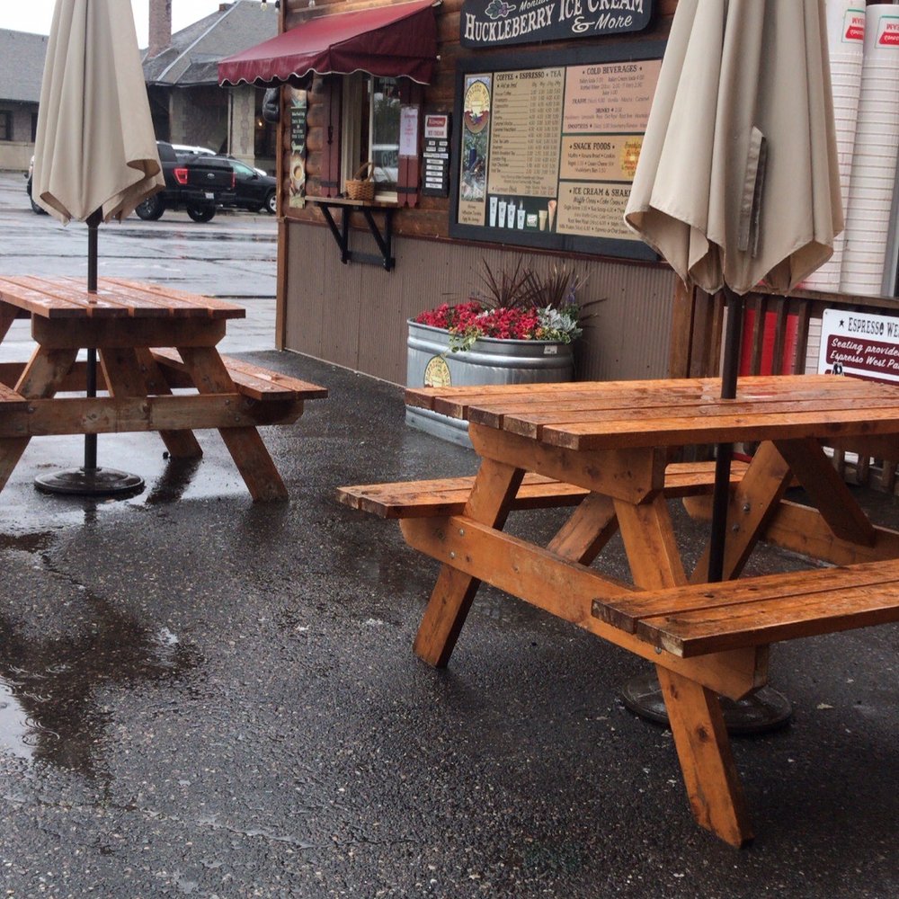 Expresso West - Front patio - Coffee & Tea Near Me - West Yellowstone, Montana