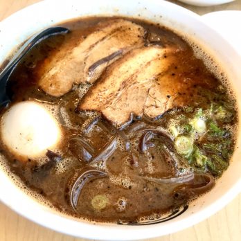Kashiwa Ramen - Spicy Black Garlic Ramen with Pork Cha-shu. Delicious! - Ramen Near Me - Costa Mesa, California Kashiwa Ramen - Spicy Black Garlic Ramen with Pork Cha-shu. Delicious! - Ramen Near Me - Costa Mesa, California