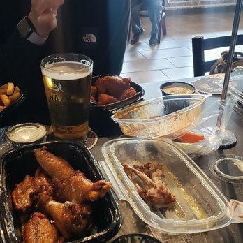 Wing Factory - The spread layout! - Chicken Wings Near Me - El Cajon, California