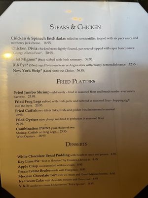 Menu photo 3 Joyce's Seafood & Steaks Houston, TX Menu photo 3 Joyce's Seafood & Steaks Houston, TX