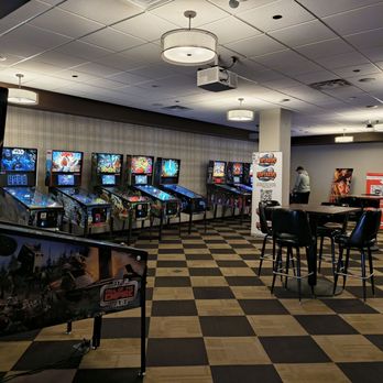 ENTERRIUM - Separate room for pinball machines at rear next to the bowling alley. - New American Near Me - Schaumburg, Illinois ENTERRIUM - Separate room for pinball machines at rear next to the bowling alley. - New American Near Me - Schaumburg, Illinois