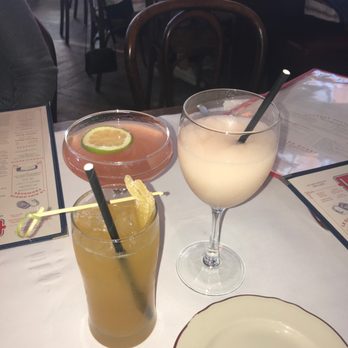 Le Diplomate - Le bonheur (apricot) up front, Frozé (cherry blossom syrup) on the right and Romarin (grapefruit) in the back - Brasseries Near Me - Washington, DC, District of Columbia Le Diplomate - Le bonheur (apricot) up front, Frozé (cherry blossom syrup) on the right and Romarin (grapefruit) in the back - Brasseries Near Me - Washington, DC, District of Columbia