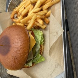 Silver Star Burger With Fries Silver Star Burger With Fries
