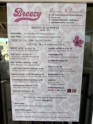 Menu photo 3 Breezy San Juan Capistrano, CA