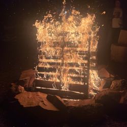 Four J’s Farm & Brewery - Last night's bonfire