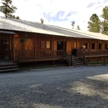 Flying J Ranch - Main hall where you eat and watch the show as well as the bathrooms.  Big plus for full size changing tables - American Near Me - Alto, New Mexico