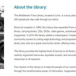 Middletown Free Library - Middletown Free Library -- History (from their website). My grandmother volunteered to drive the book bus pictured.