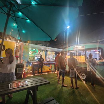 Hula Dog - I thought it was a cute setup with about 3 to 4 trucks. - Hot Dogs Near Me - Honolulu, Hawaii Hula Dog - I thought it was a cute setup with about 3 to 4 trucks. - Hot Dogs Near Me - Honolulu, Hawaii