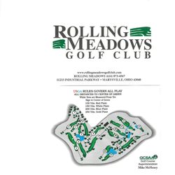 Rolling Meadows Golf Club - Scorecard and course layout