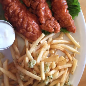 Flipside - Spicy chicken tenders and garlic fries - Burgers Near Me - Oakland, California