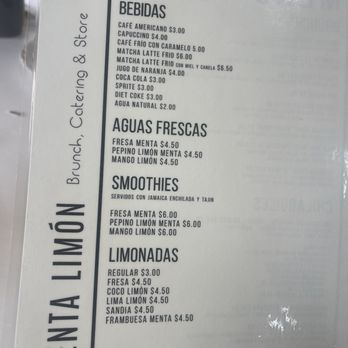Menta Limon - Menu Drinks - Desserts Near Me - Laredo, Texas Menta Limon - Menu Drinks - Desserts Near Me - Laredo, Texas