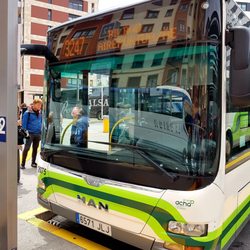 Termibus - Bus no.3247 to Bilbao Airport..