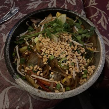 Bambu - Veggie Pad Thai (3 out 4 on spicy level) - Thai Near Me - Medford, Oregon