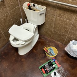 Alkaline Plumbing - Complete toilet rebuild, new fill valve & flapper assembly.