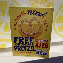 pretzels on display