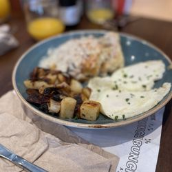 First Watch - Trifecta with eggs, hash brown,