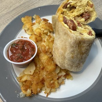 Egg Haus - Breakfast burrito with Portuguese Sausage - Breakfast & Brunch Near Me - Orange, California Egg Haus - Breakfast burrito with Portuguese Sausage - Breakfast & Brunch Near Me - Orange, California