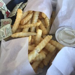 Star Cafe - The crinkle cut fries with seasoning.